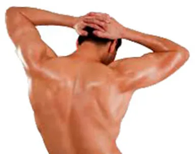 Back and lower back waxing hair removal for men