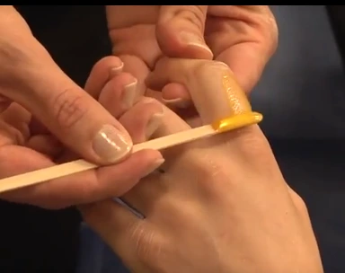 Hands and Fingers waxing hair removal