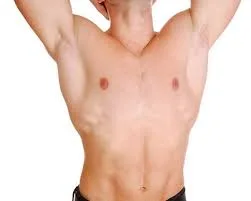 Underarms waxing hair removal for men